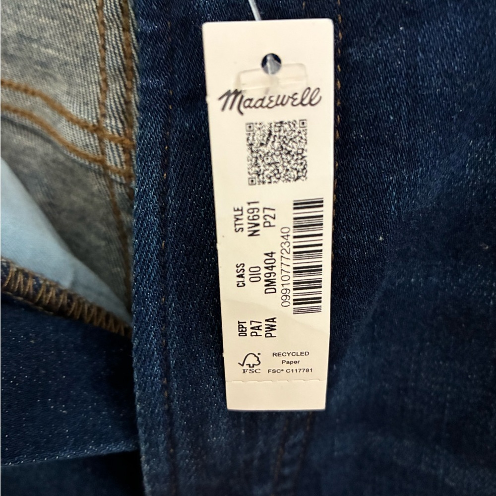 Madewell Petite Perfect Vintage Wide-Leg Jeans, Pipestone wash, 27P, NWT - Picture 10 of 11